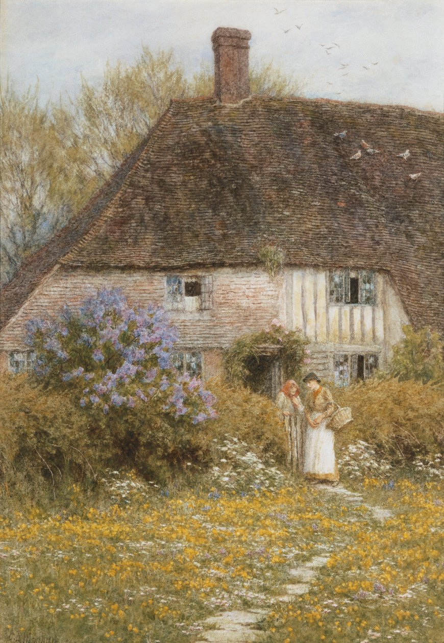 Ein Cottage in Kent von Helen Allingham
