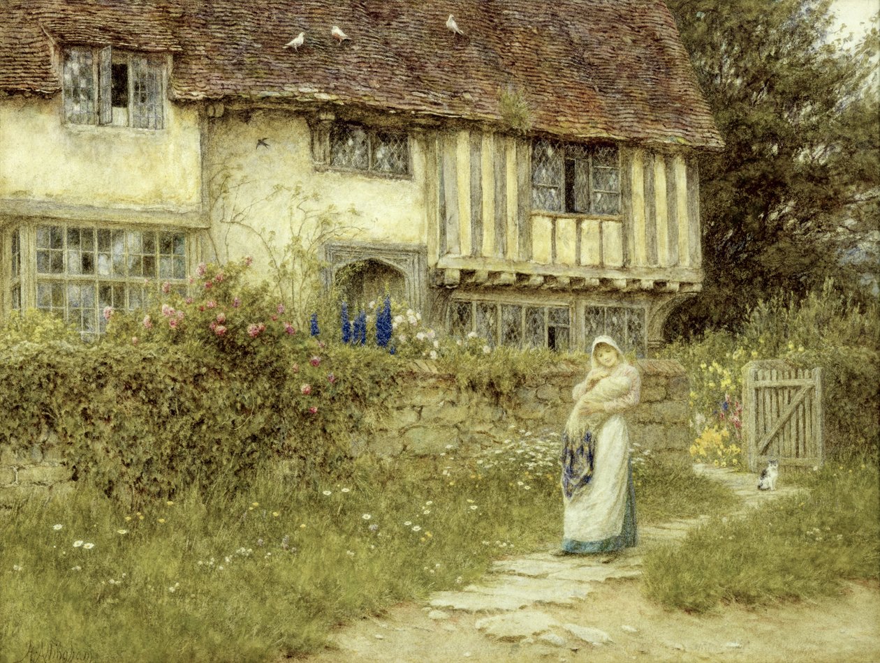 Neben dem alten Kirchentorhof, Smarden, Kent von Helen Allingham