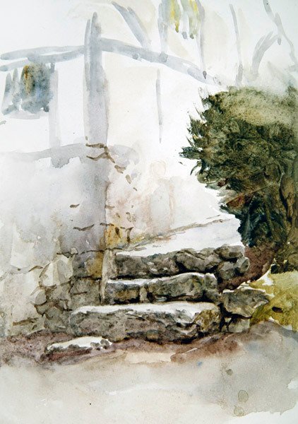 Stufen in Bearstead, Kent von Helen Allingham
