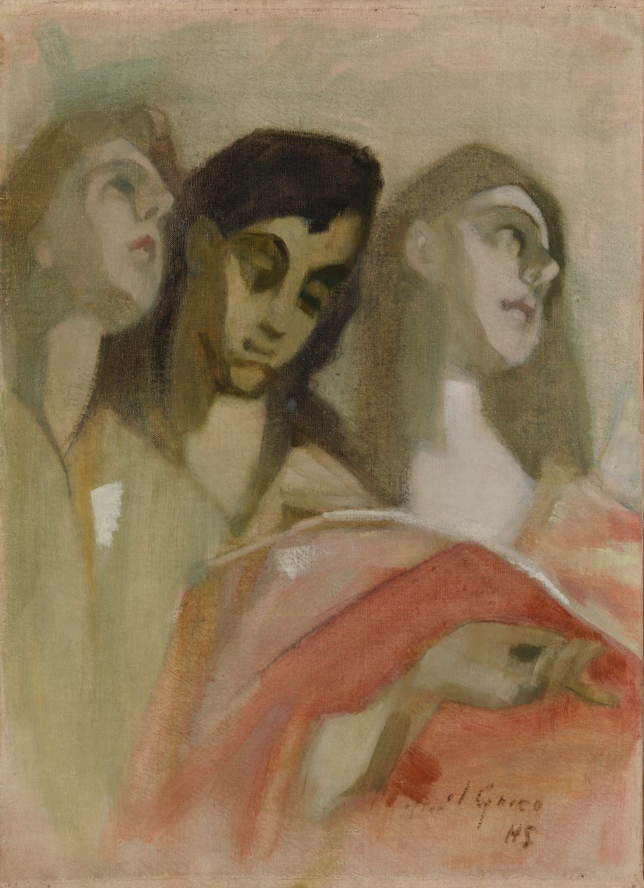 Engelfragment, nach El Greco von Helene Schjerfbeck