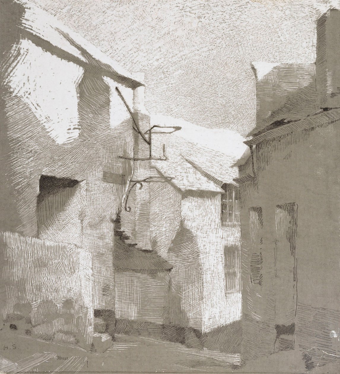 Straße, St. Ives von Helene Schjerfbeck