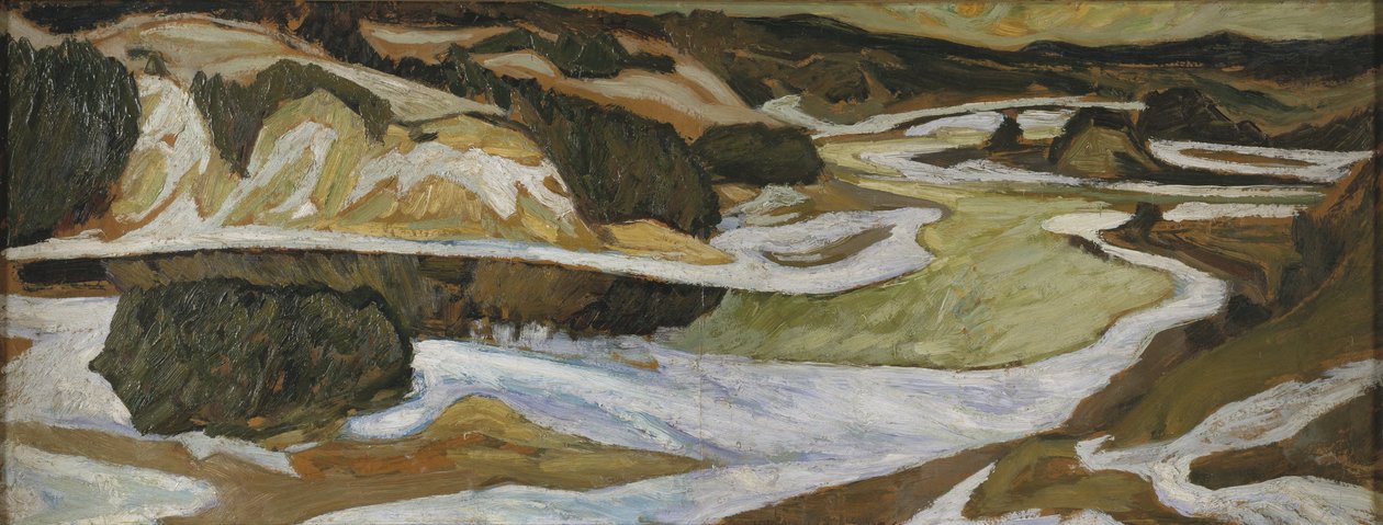 Der Fluss Ångermanälven von Helmer Osslund