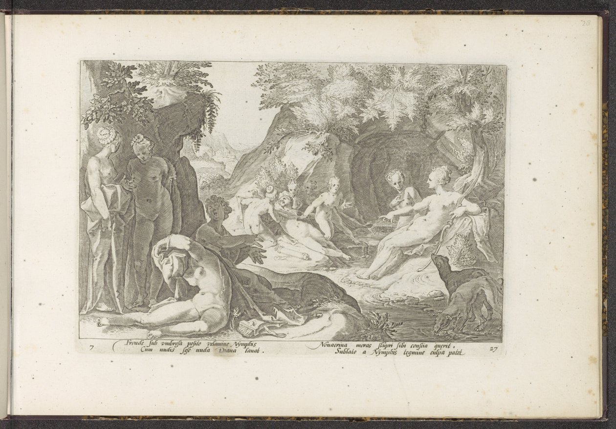 Diana entdeckt die Schwangerschaft von Callisto von Hendrick Goltzius (workshop of)
