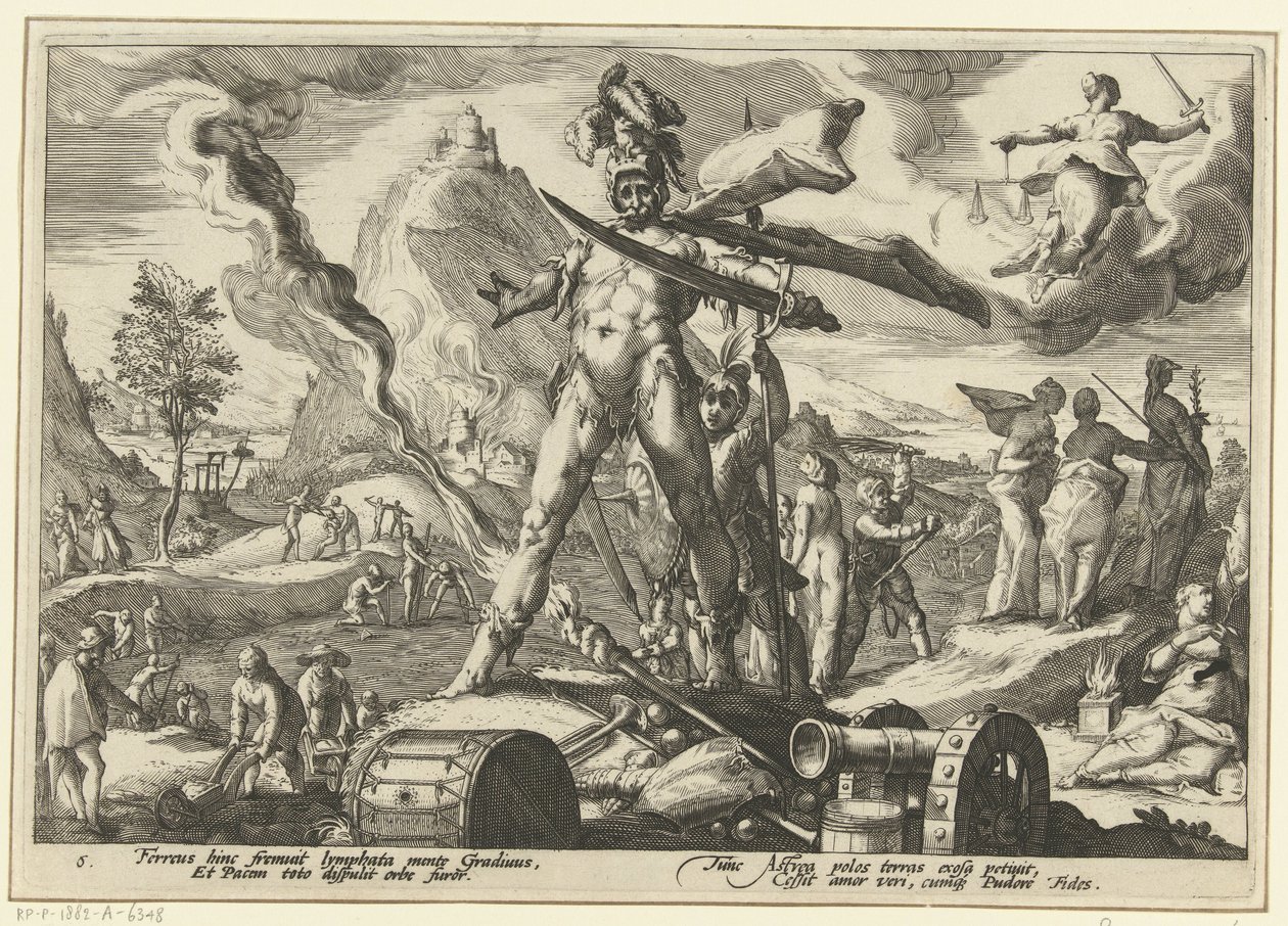 Eisernes Zeitalter von Hendrick Goltzius (workshop of)