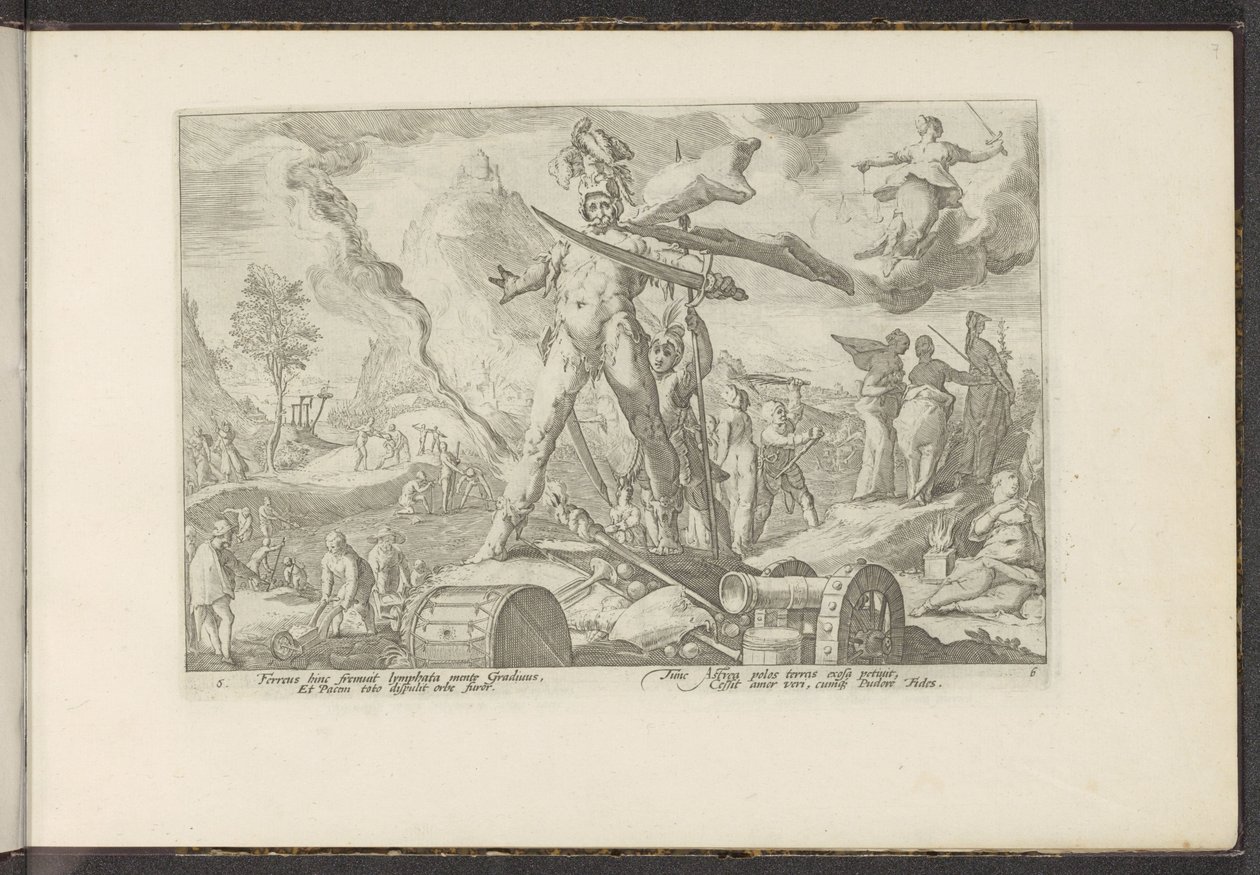 Eisernes Zeitalter von Hendrick Goltzius (workshop of)