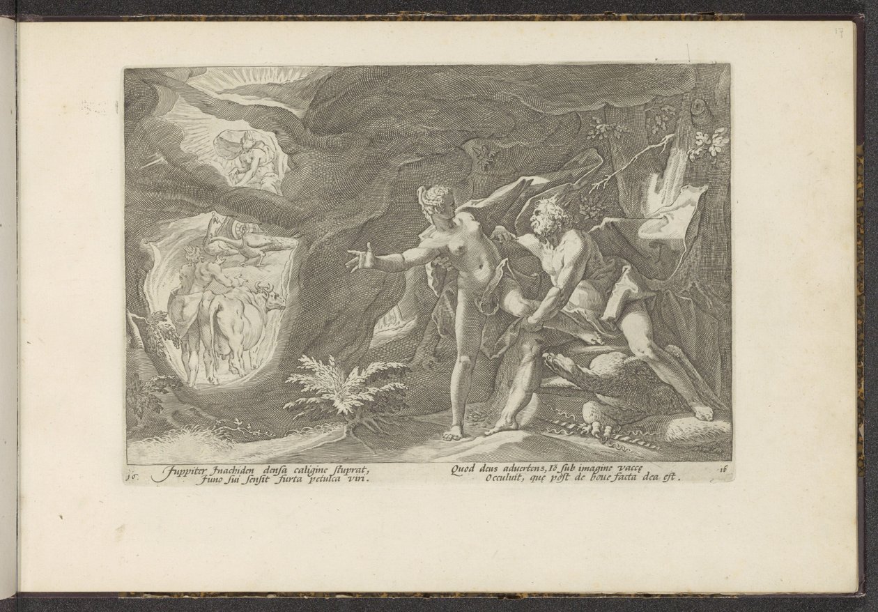 Jupiter vergeht sich an Io von Hendrick Goltzius (workshop of)