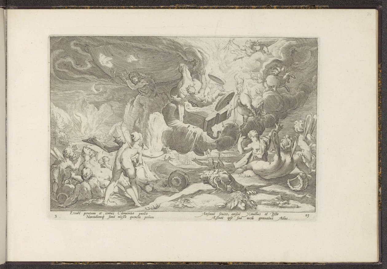 Der Sturz des Phaëthon von Hendrick Goltzius (workshop of)