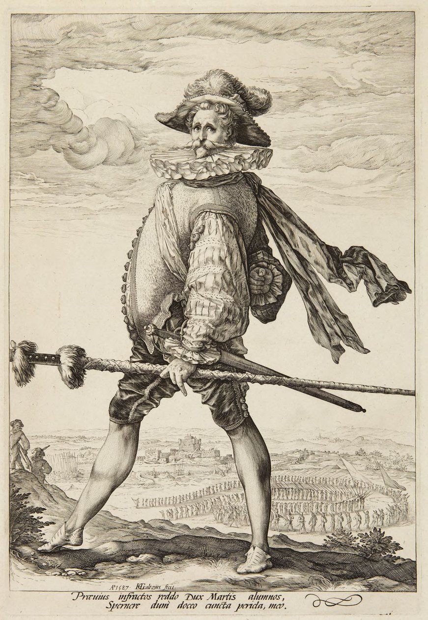 Ein Hauptmann der Infanterie von Hendrick Goltzius