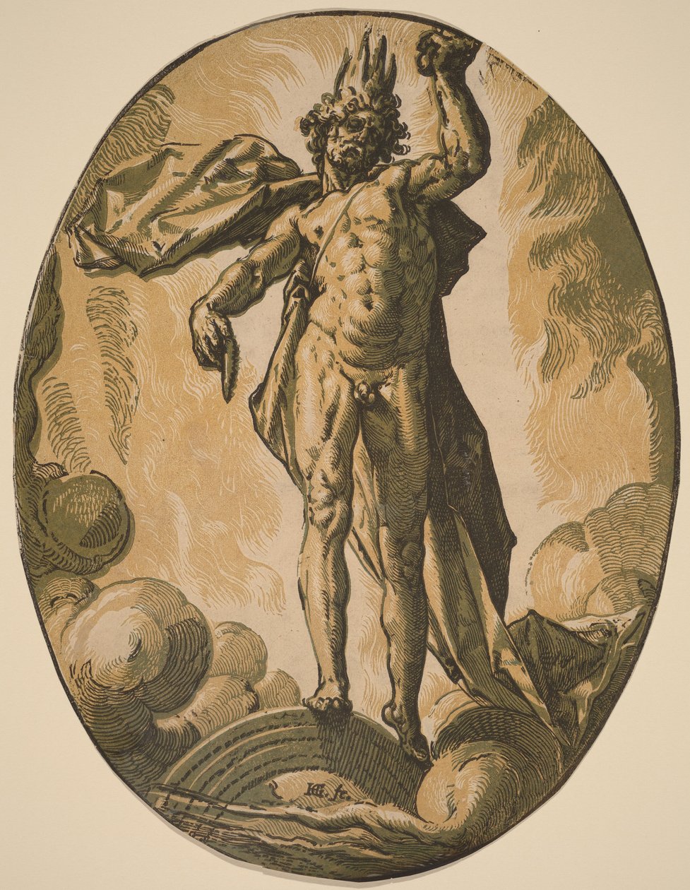 Äther von Hendrick Goltzius