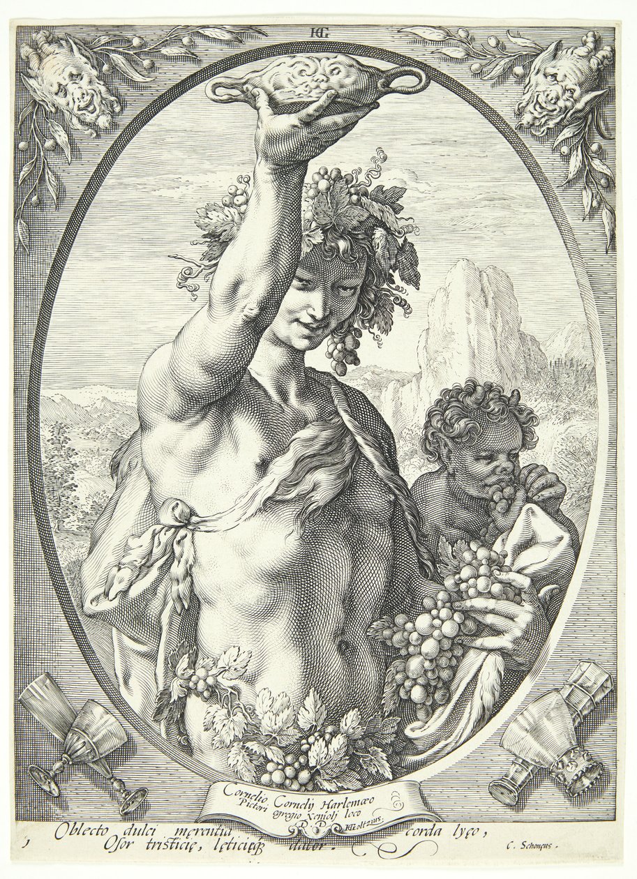 Bacchus von Hendrick Goltzius