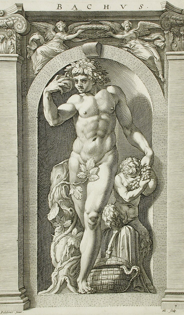 Bacchus von Hendrick Goltzius