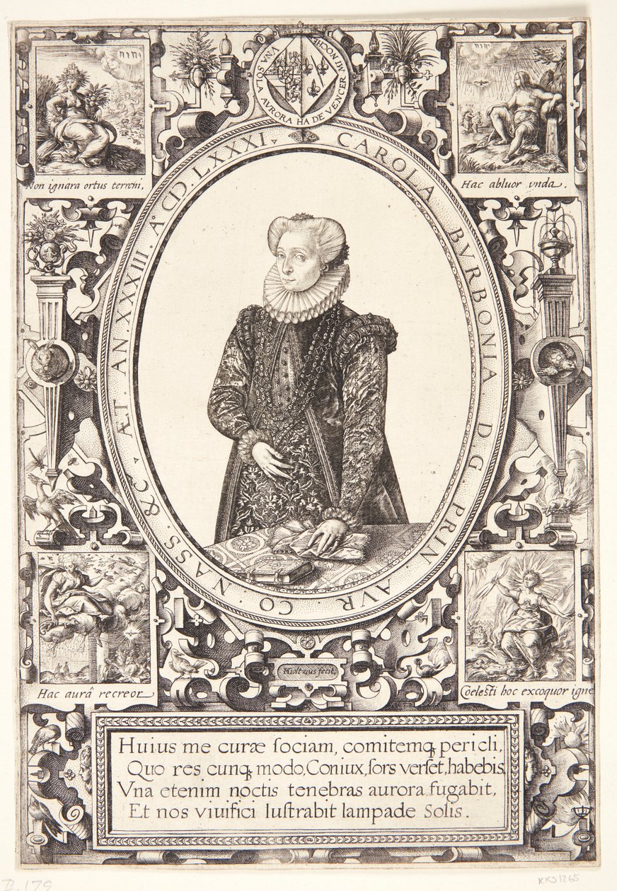 Charlotte von Bourbon von Hendrick Goltzius