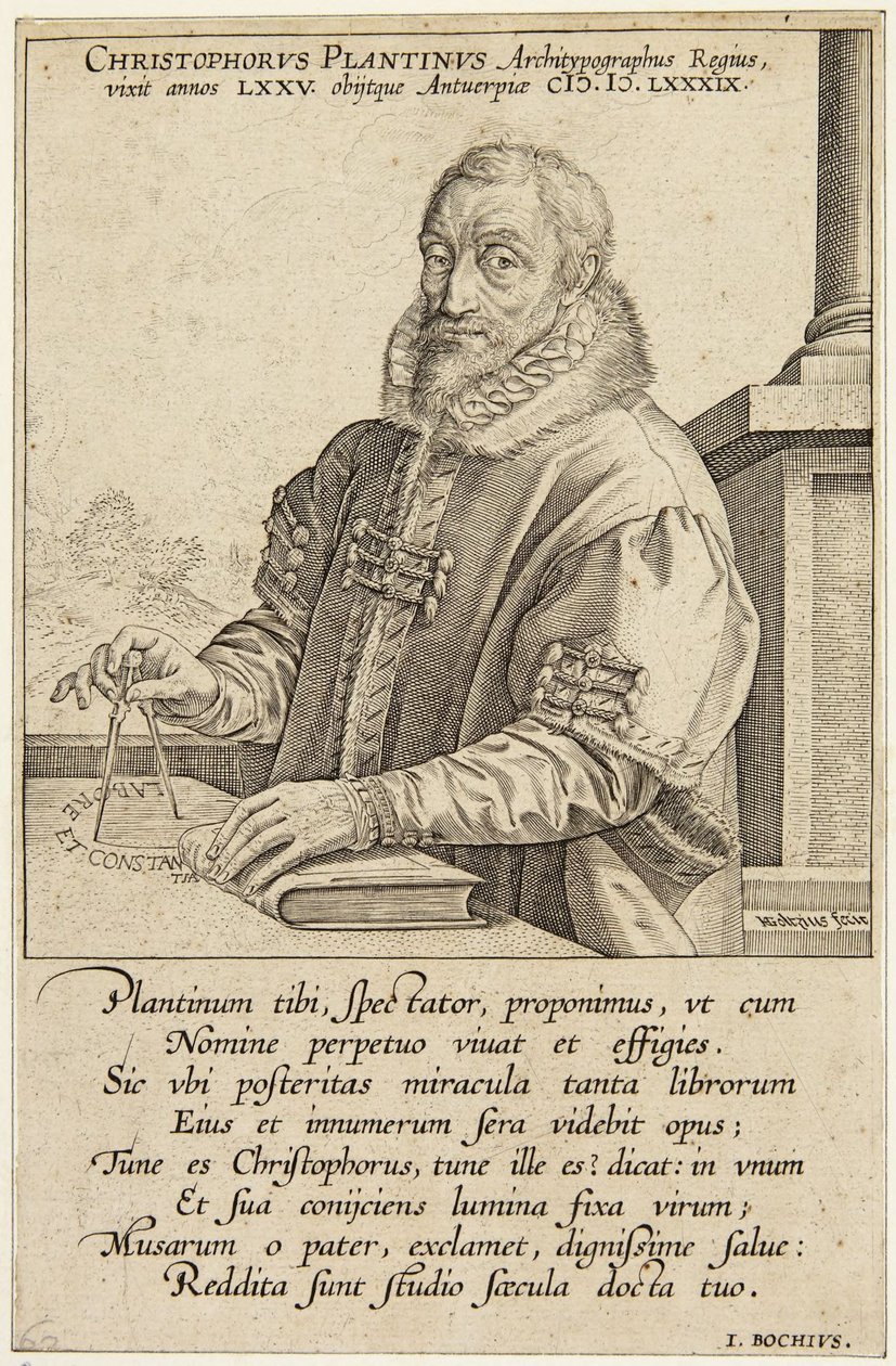 Christopher Plantin von Hendrick Goltzius