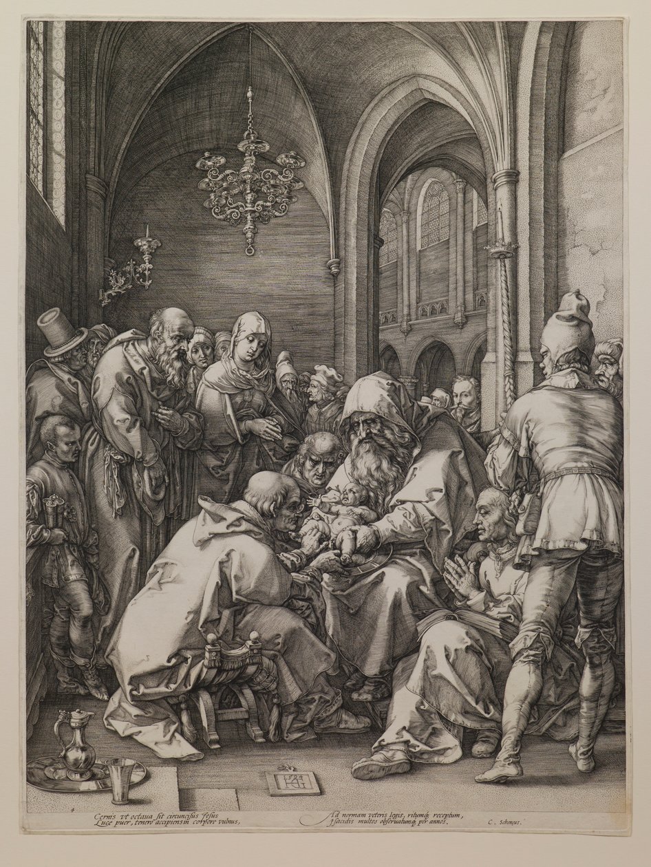 Beschneidung, aus der Serie „Das Leben der Jungfrau“ von Hendrick Goltzius