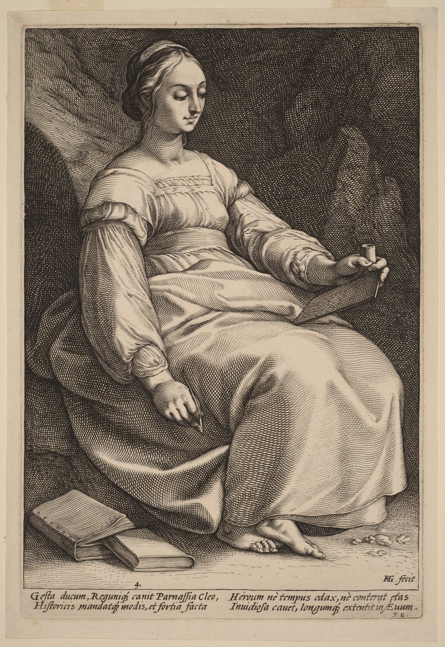 Clio von Hendrick Goltzius