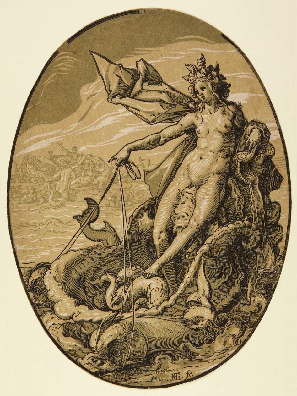 Demogorgon und die Gottheiten von Hendrick Goltzius