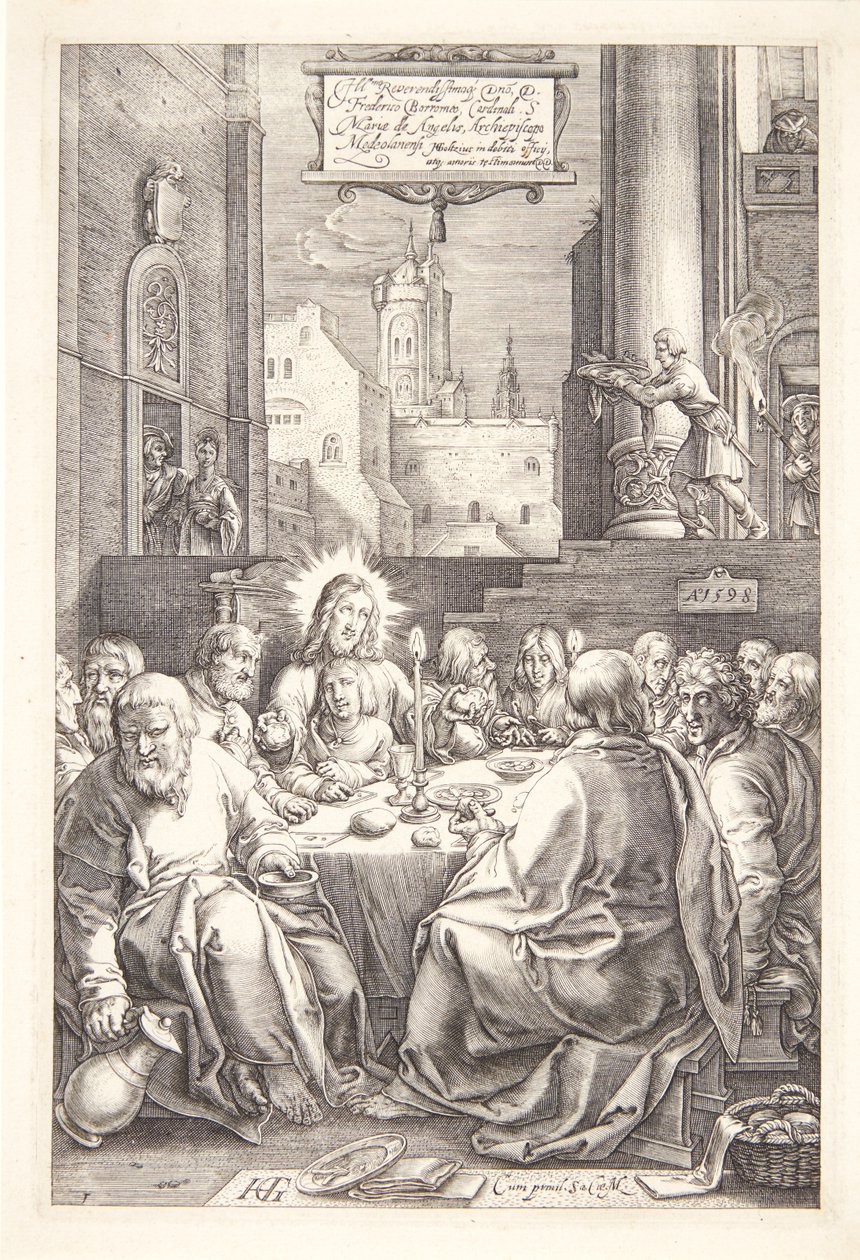 Das letzte Abendmahl von Hendrick Goltzius