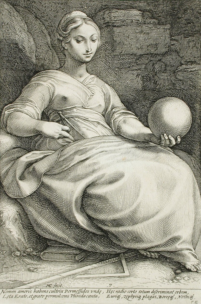 Erato von Hendrick Goltzius