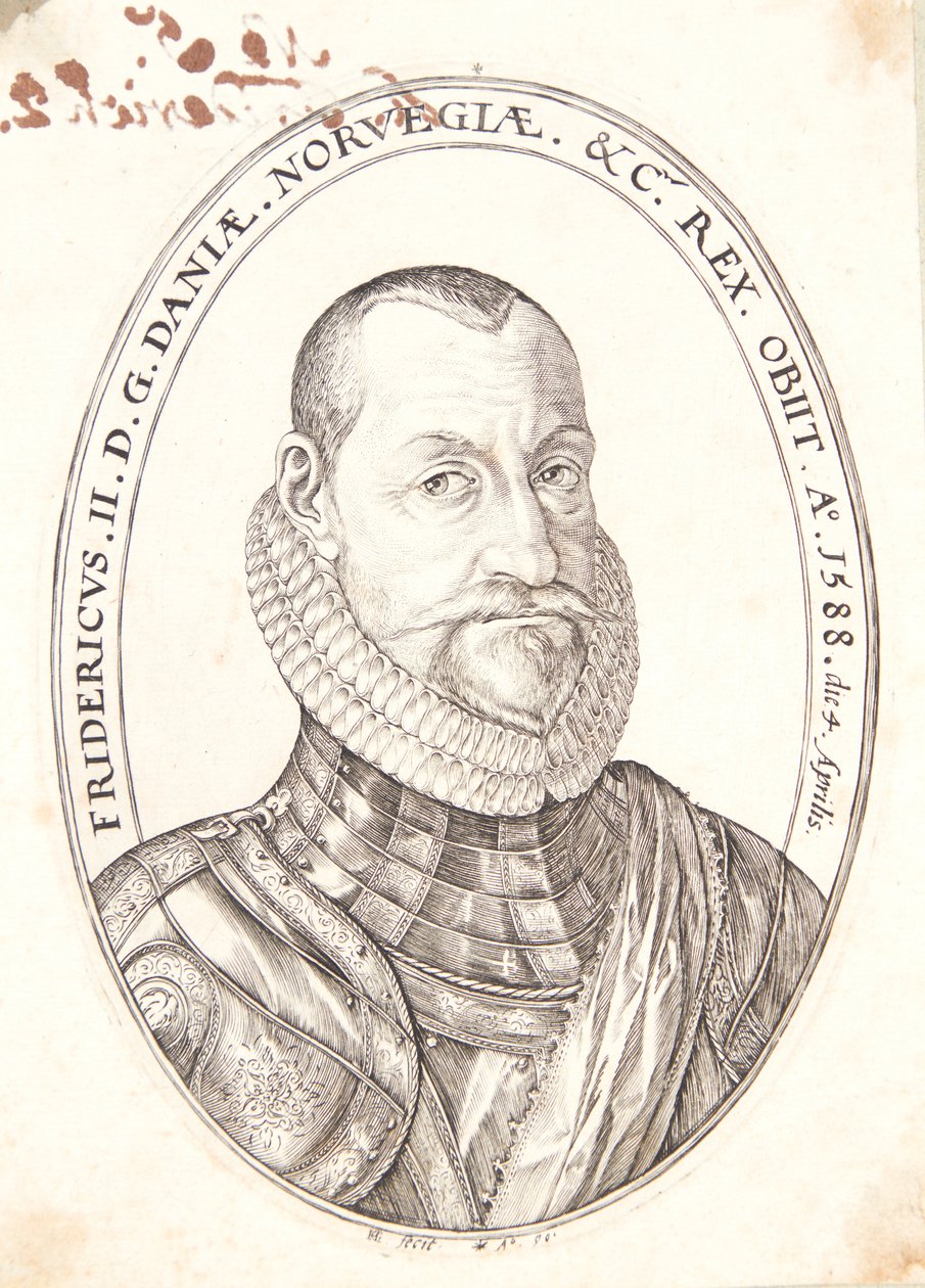 Friedrich II., König von Dänemark und Norwegen von Hendrick Goltzius