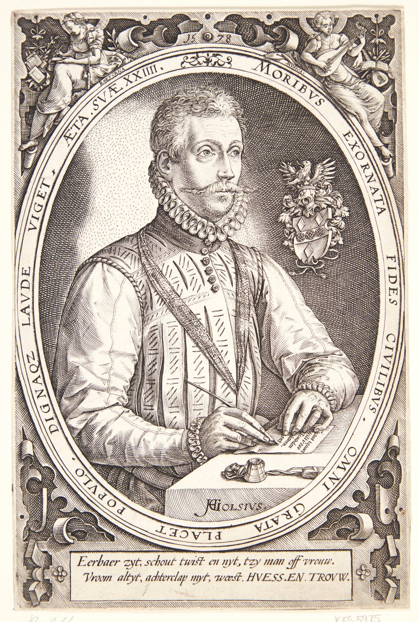 Gerrit Dircksz oder Claes Steffensz. van Heussen von Hendrick Goltzius