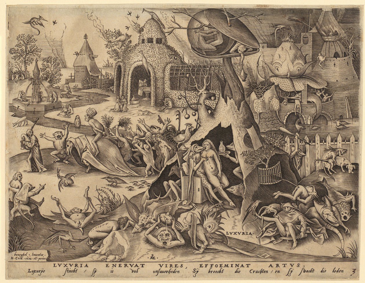 Horatius Cocles, Blatt 2 der Folge „Römische Helden“ von Hendrick Goltzius