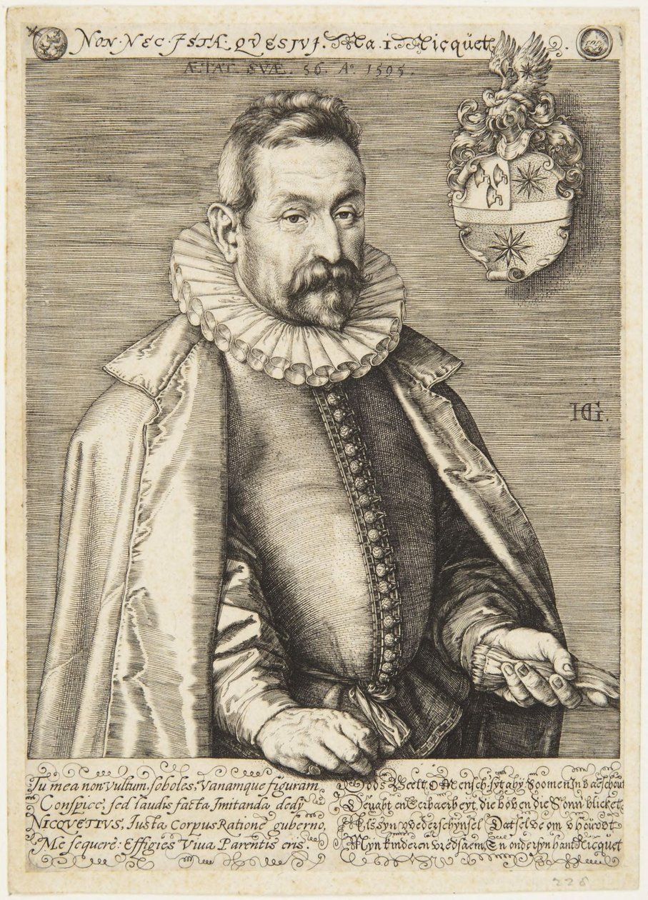 Jan Nicquet von Hendrick Goltzius