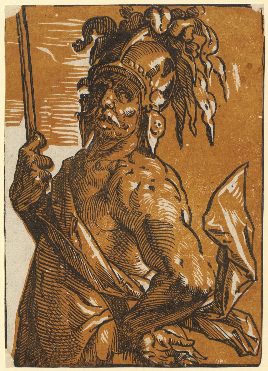 Mars in Halbfigur von Hendrick Goltzius