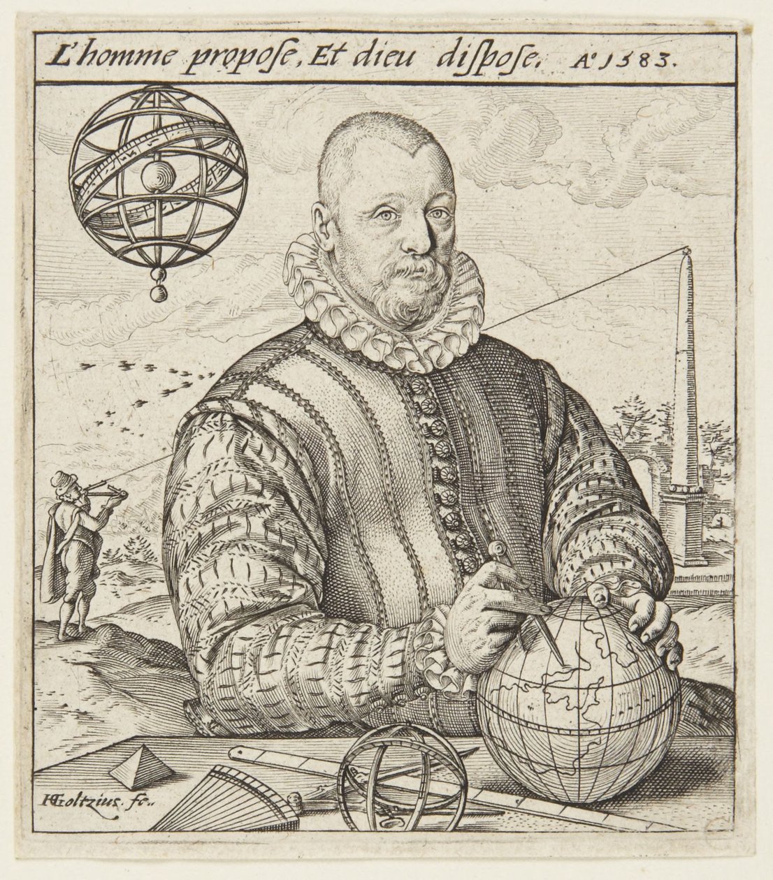 Nicolaus Petri van Deventer von Hendrick Goltzius