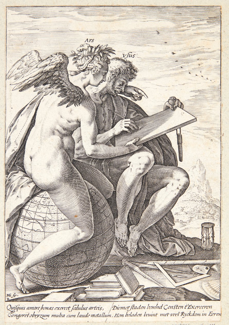 Übung und Kunst von Hendrick Goltzius