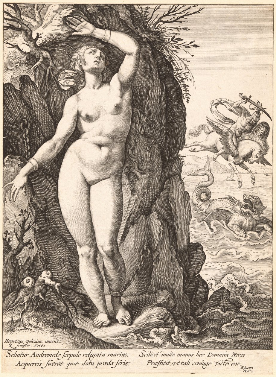 Perseus befreit Andromeda von Hendrick Goltzius