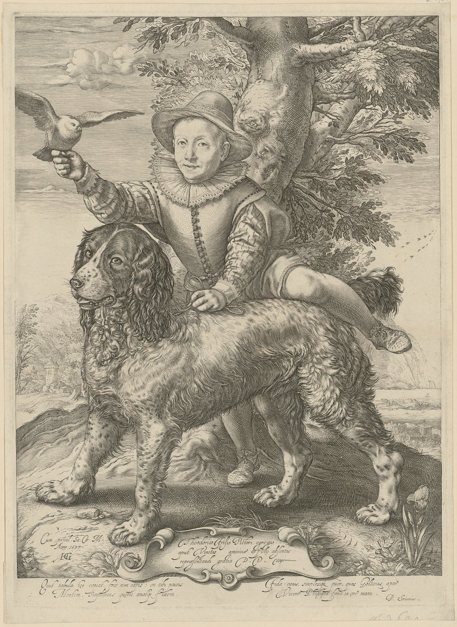 Porträt von Frederik de Vries von Hendrick Goltzius