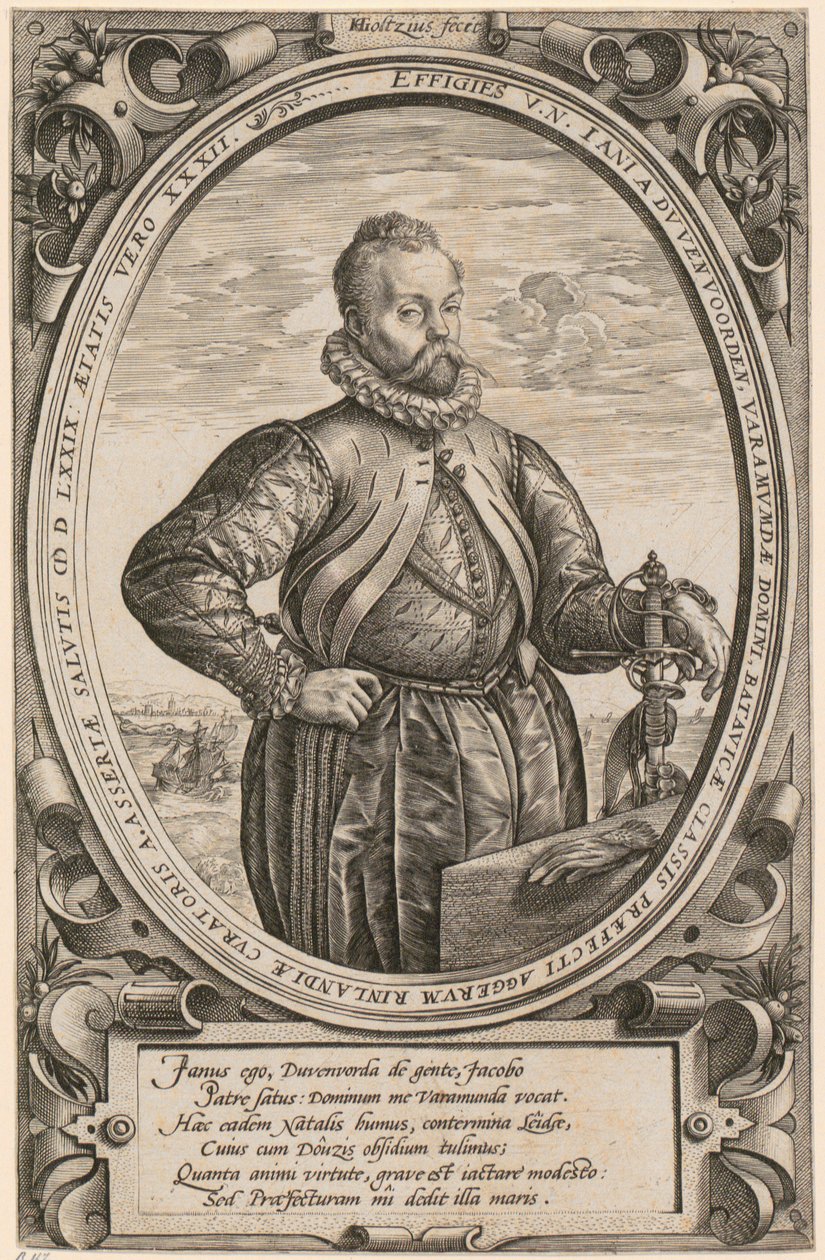 Porträt von Jan [Johann] van Duvenvoorde von Hendrick Goltzius