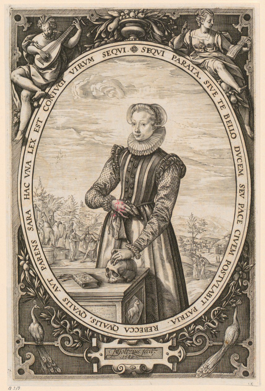 Porträt von Josina Hamels von Hendrick Goltzius