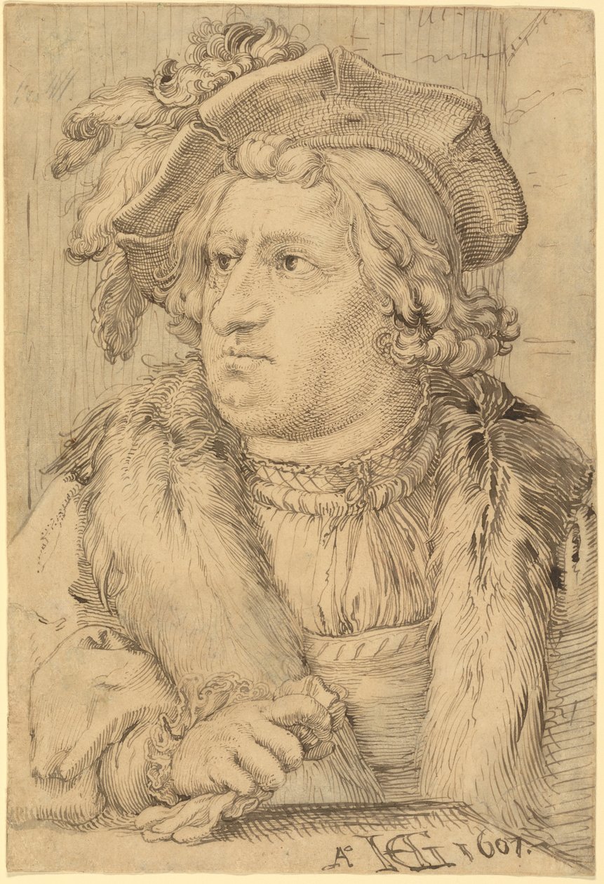 Porträt eines Mannes von Hendrick Goltzius