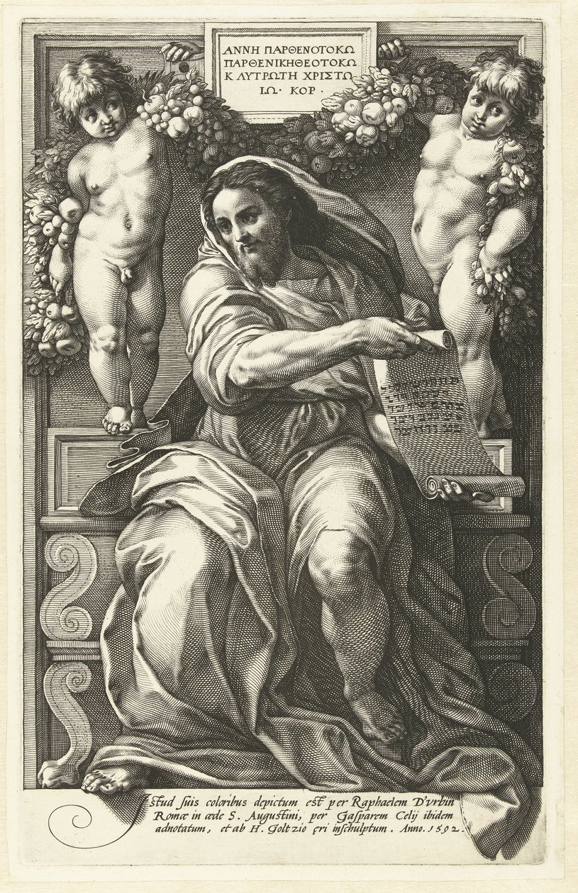 Prophet Jesaja von Hendrick Goltzius