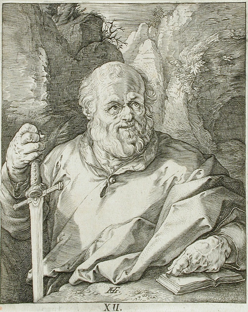 Heiliger Matthias von Hendrick Goltzius