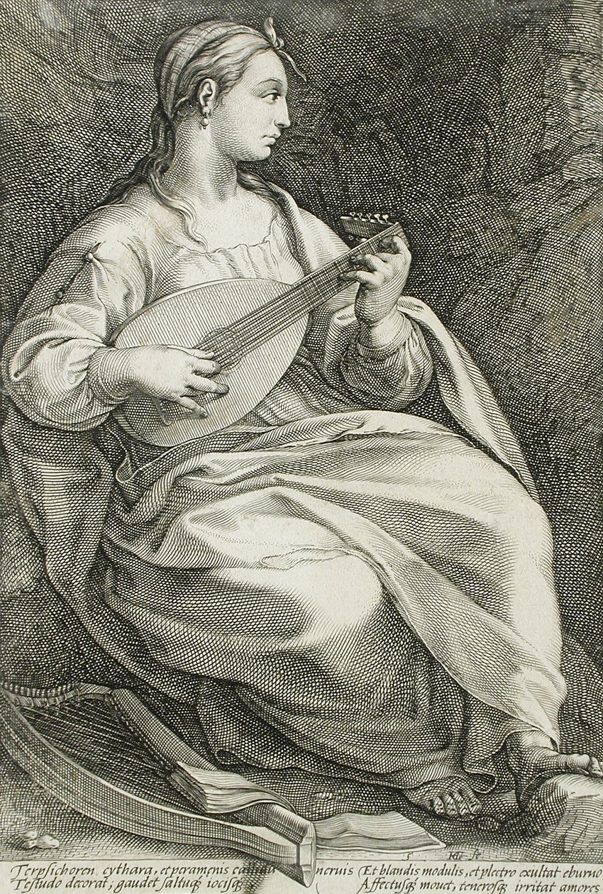 Terpsichore von Hendrick Goltzius