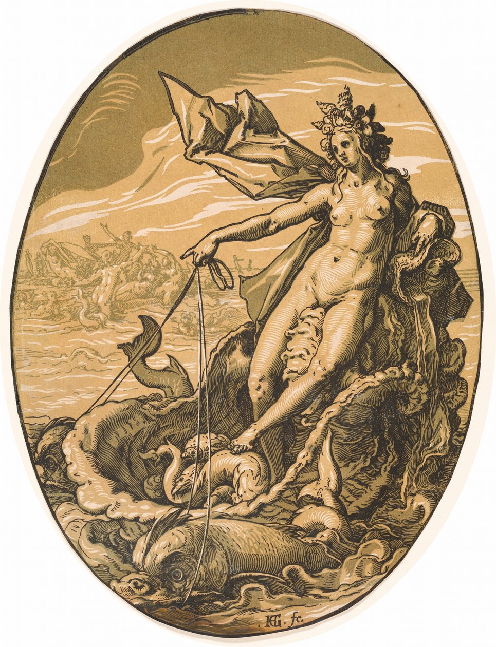 Tethys von Hendrick Goltzius