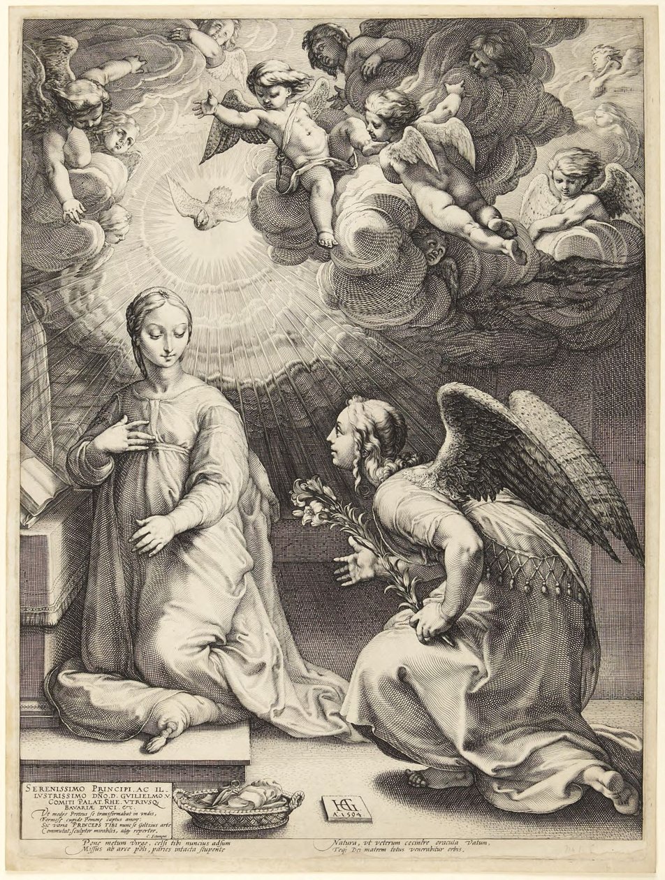 Die Verkündigung von Hendrick Goltzius