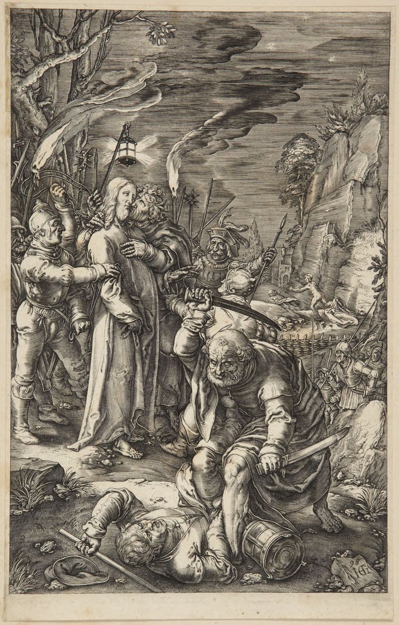 Der Verrat an Christus von Hendrick Goltzius