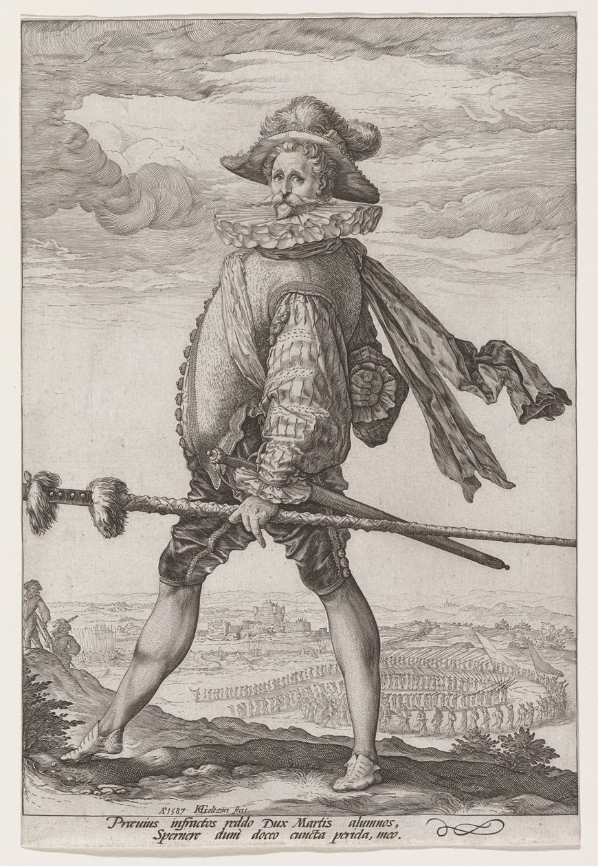 Der Hauptmann der Infanterie von Hendrick Goltzius