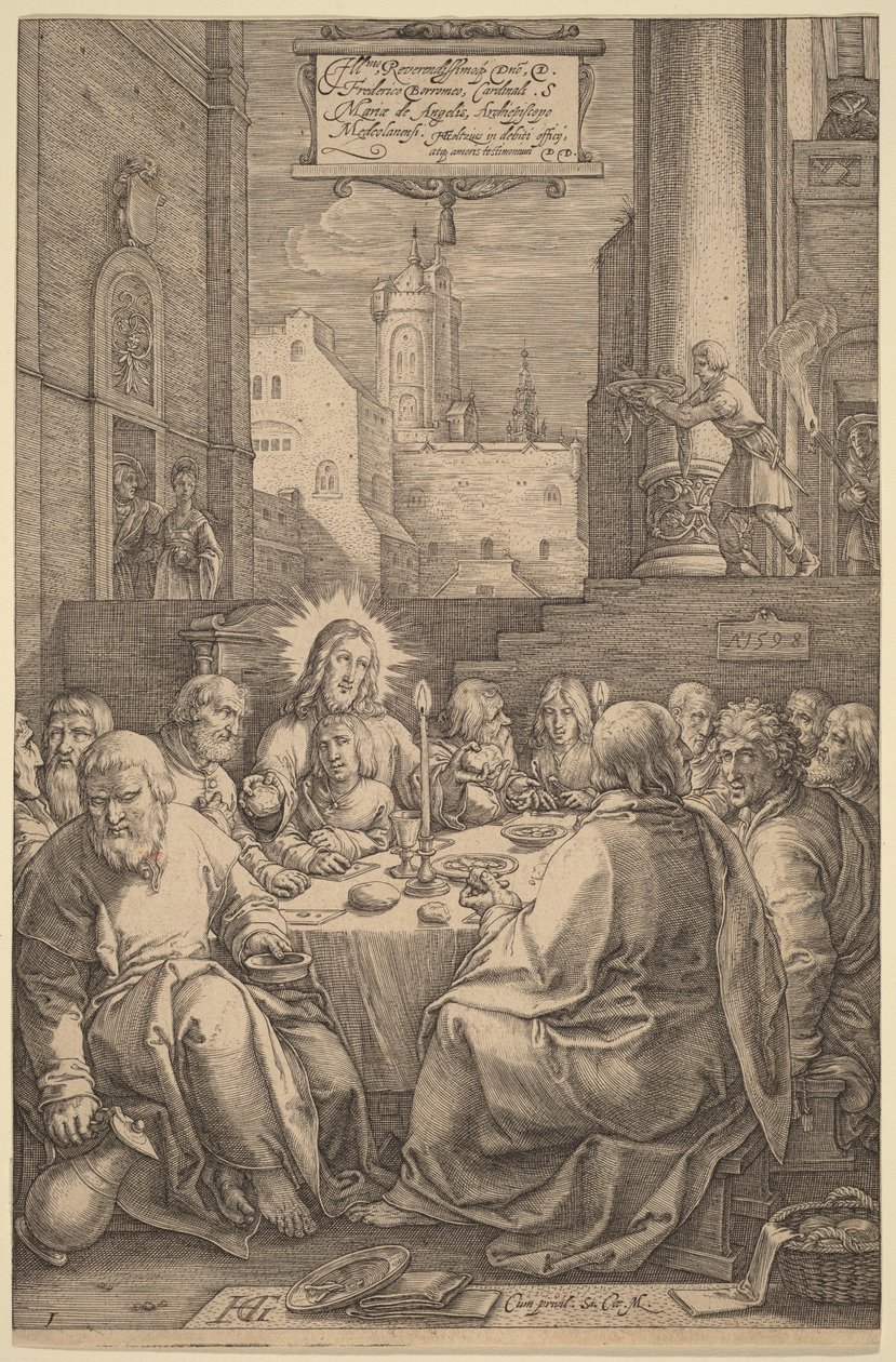 Das letzte Abendmahl von Hendrick Goltzius