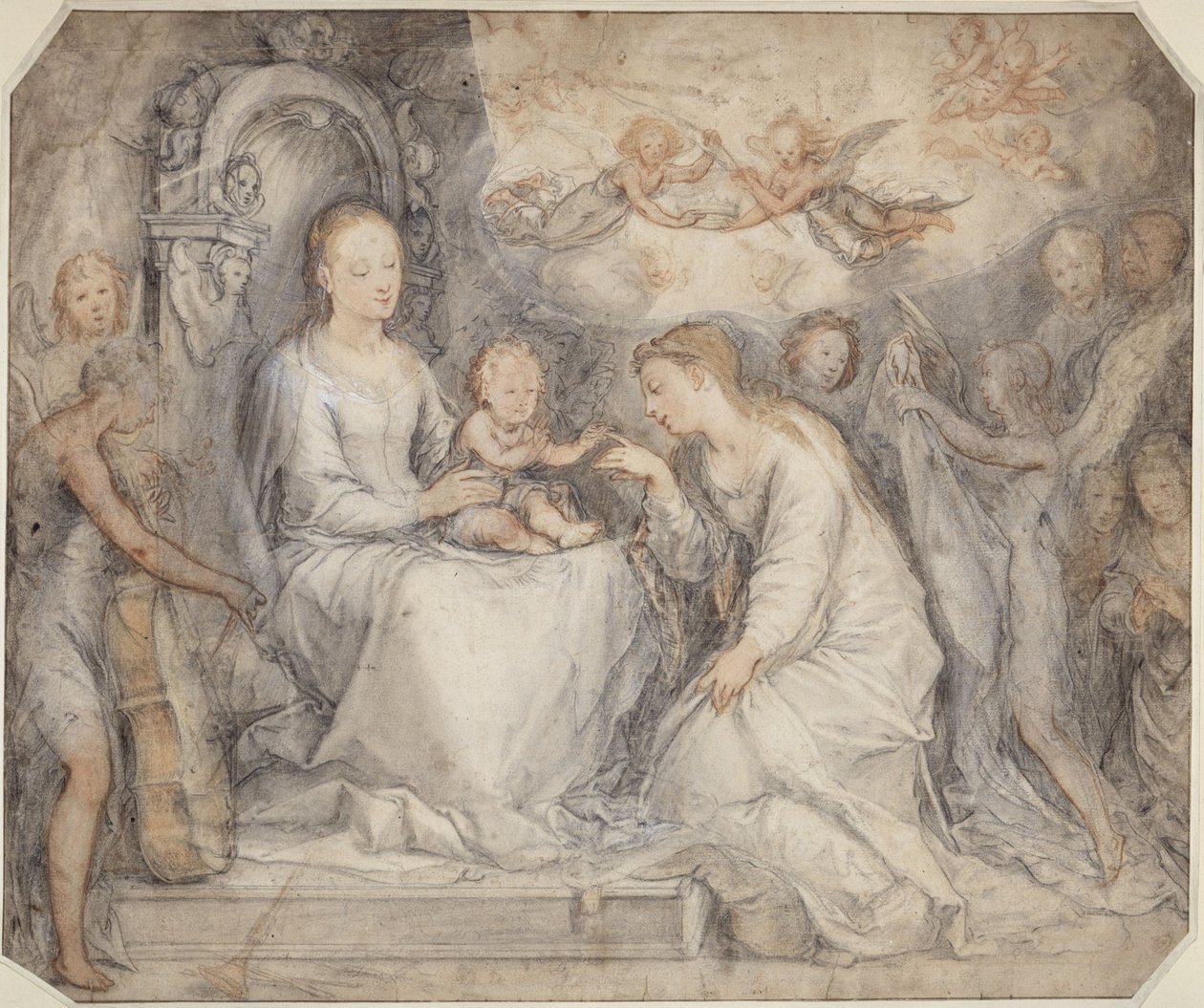Vermählung der Hl. Katharina von Hendrick Goltzius