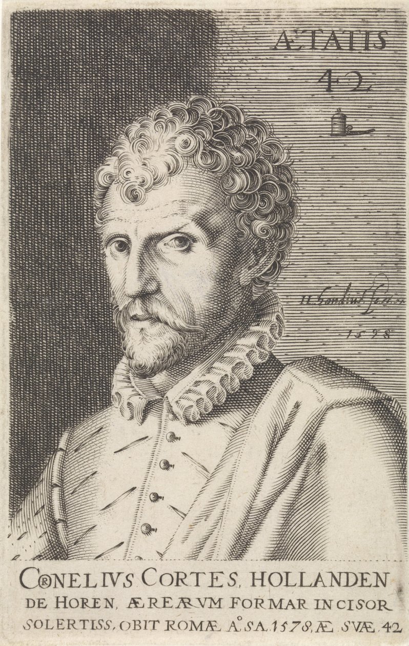 Porträt von Cornelis Cort von Hendrick Hondius (I)