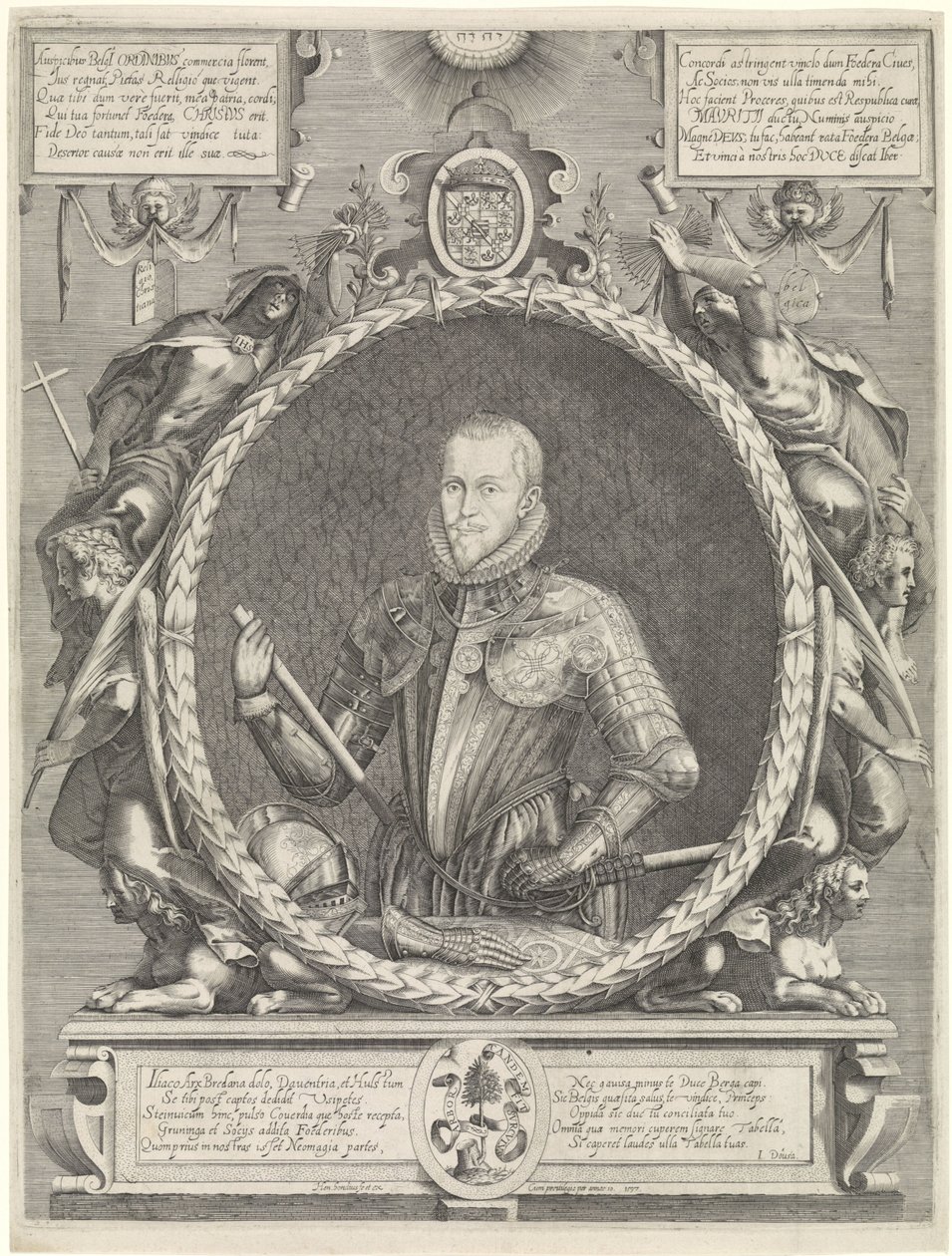 Porträt von Moritz, Prinz von Oranien von Hendrick Hondius (I)