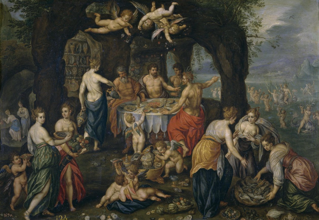 Das Bankett des Achelous von Hendrick de Clerck