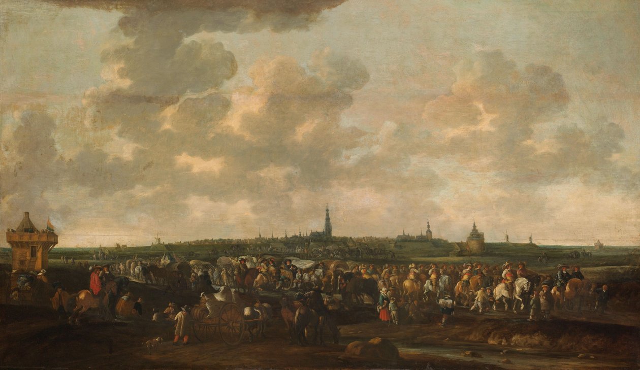 Abzug der spanischen Besatzungstruppen aus Breda von Hendrick de Meijer