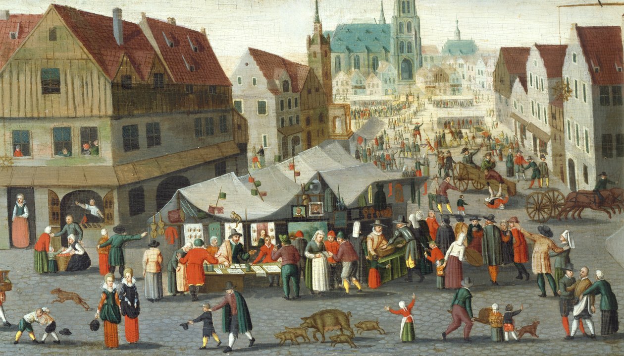Marktplatz von Hendrick van the younger Steenwijck