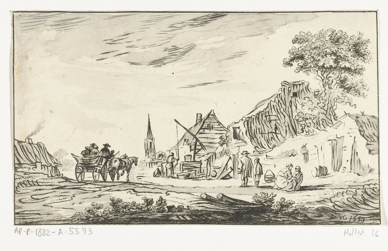 Dorfansicht von Hendrik Busserus