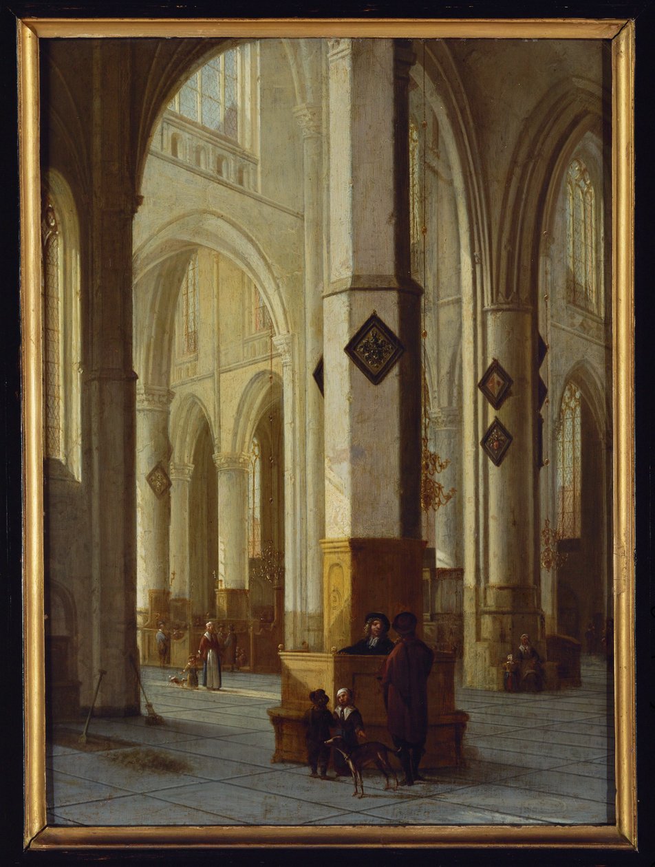 Innenraum der Kirche St. Bavon von Hendrik Cornelisz. van Vliet
